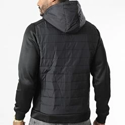 Meilleure vente ✨ Veste Zippée Capuche 3A132 Noir de Frilivin ⭐ -Promos Frilivin Magasin frilivin 340090 3A132 BLACK 20220927T155745 04