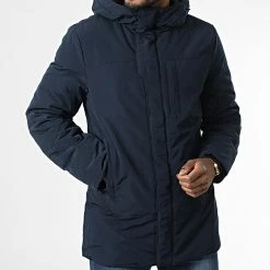 Sortie 🌟 Parka Capuche AB6711 Bleu Marine de Frilivin 🥰 -Promos Frilivin Magasin frilivin 340202 AB6711 3 20220927T153813 03