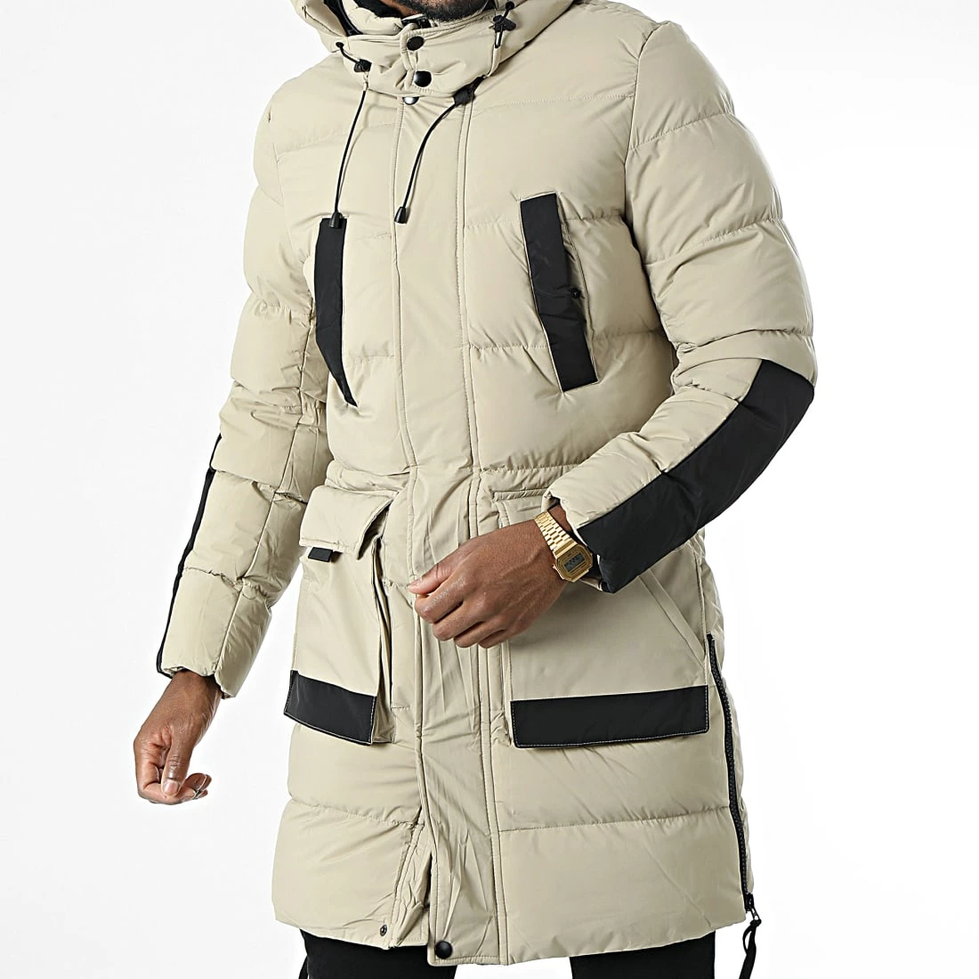 De gros ✔️ Doudoune Capuche AB6650 Sable de Frilivin 😀 3 De gros ✔️ Doudoune Capuche AB6650 Sable de Frilivin 😀