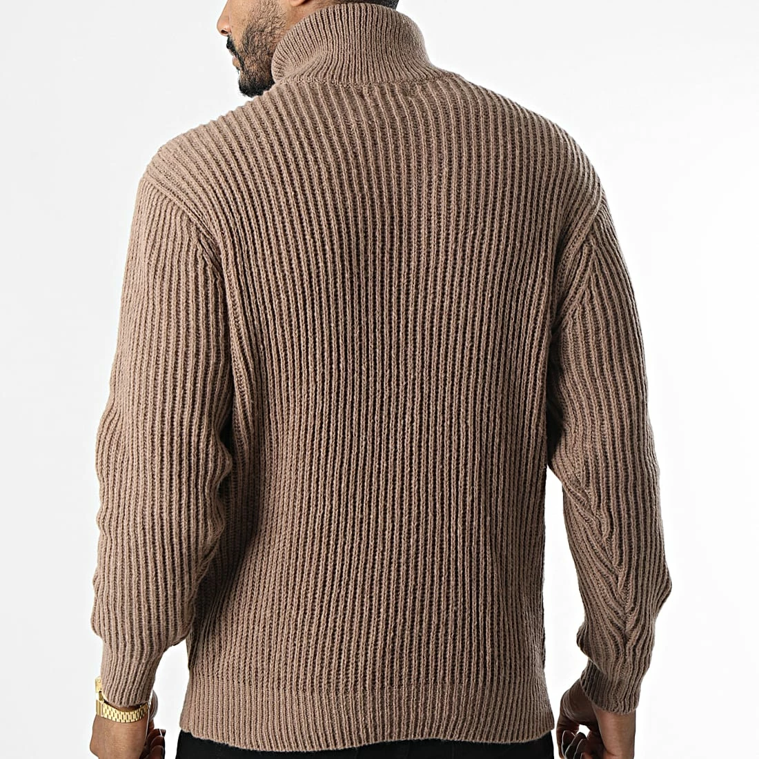 Meilleur prix ❤️ Pull Col Zippé PS2150 Marron de Frilivin 🥰 6 Meilleur prix ❤️ Pull Col Zippé PS2150 Marron de Frilivin 🥰 – Image 4