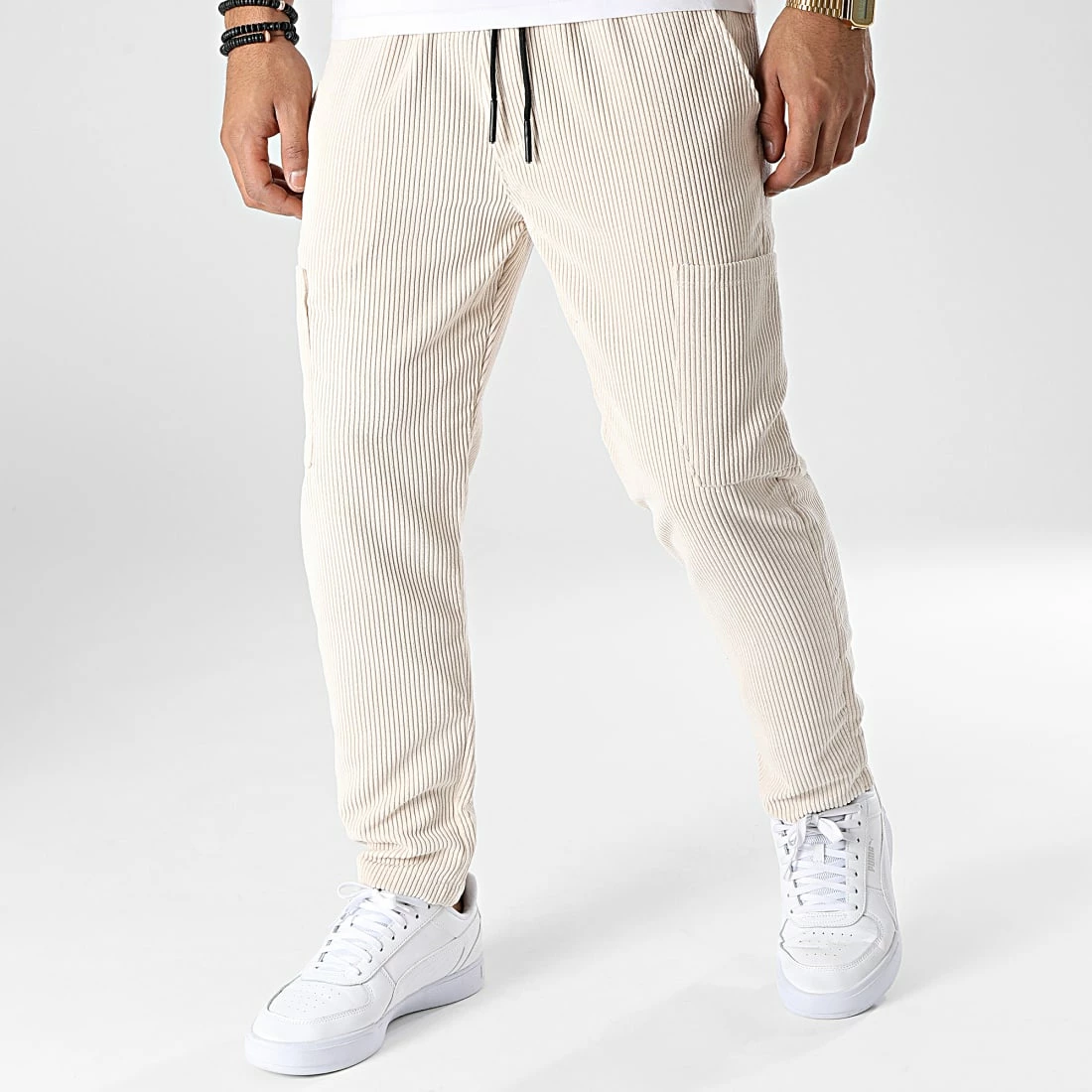 Grosses soldes 👏 Pantalon Cargo Velours FL034 Beige Clair de Frilivin ⌛ 3 Grosses soldes 👏 Pantalon Cargo Velours FL034 Beige Clair de Frilivin ⌛