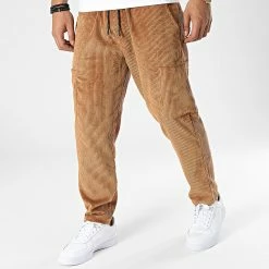 Grosses soldes 😉 Pantalon Cargo Velours FL034 Camel de Frilivin 🧨