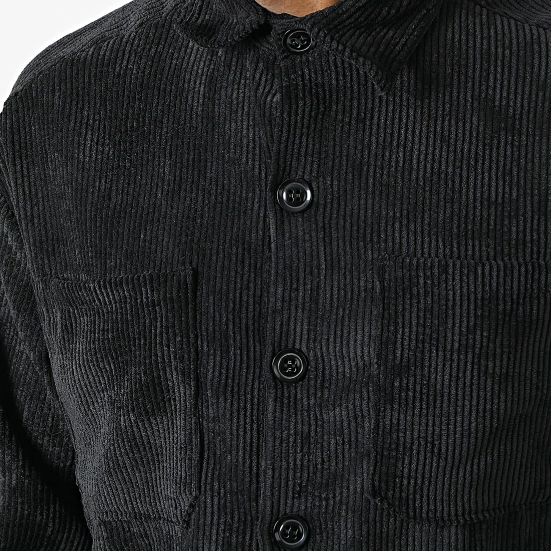 Meilleur prix 🌟 Surchemise Velours FL035 Noir de Frilivin 🤩 4 Meilleur prix 🌟 Surchemise Velours FL035 Noir de Frilivin 🤩 – Image 2