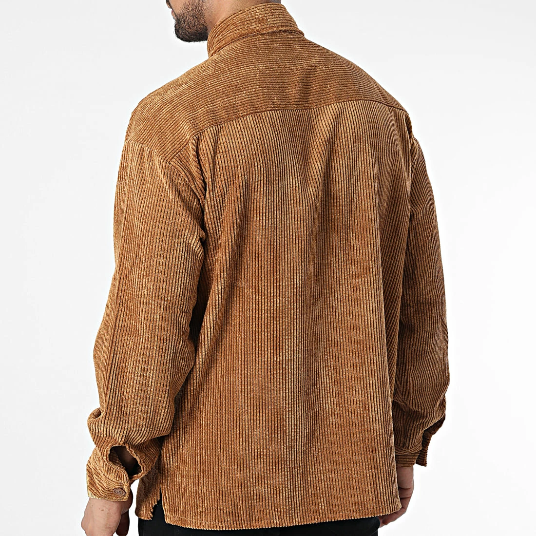 Nouveau 👍 Surchemise Velours FL035 Camel de Frilivin 🤩 6 Nouveau 👍 Surchemise Velours FL035 Camel de Frilivin 🤩 – Image 4