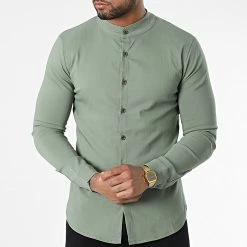 Offres ⭐ Chemise Manches Longues Col Mao 4221 Vert Kaki de Frilivin 🤩 8 Offres ⭐ Chemise Manches Longues Col Mao 4221 Vert Kaki de Frilivin 🤩 -Promos Frilivin Magasin frilivin 340250 4221 KHAKI 20220926T154153 03