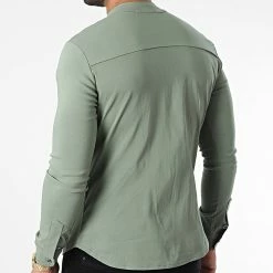 Offres ⭐ Chemise Manches Longues Col Mao 4221 Vert Kaki de Frilivin 🤩 9 Offres ⭐ Chemise Manches Longues Col Mao 4221 Vert Kaki de Frilivin 🤩 -Promos Frilivin Magasin frilivin 340250 4221 KHAKI 20220926T154154 04