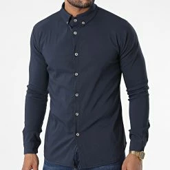 Sortie 👏 Chemise Manches Longues 4223 Bleu Marine de Frilivin 🌟 -Promos Frilivin Magasin frilivin 340256 4223 NAVY 20220926T154032 03