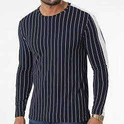 Tout neuf 👍 Tee 👚 Shirt Manches Longues A Bandes FL038 Bleu Marine de Frilivin 🔔 8 Tout neuf 👍 Tee 👚 Shirt Manches Longues A Bandes FL038 Bleu Marine de Frilivin 🔔 -Promos Frilivin Magasin frilivin 340258 FL038 NAVY 20220926T154015 03