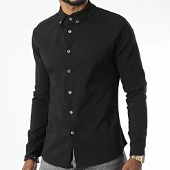 Bon marché 🎉 Chemise Manches Longues 4223 Noir de Frilivin 🤩
