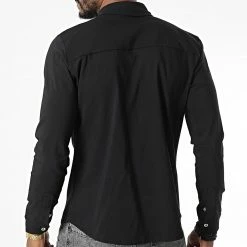 Bon marché 🎉 Chemise Manches Longues 4223 Noir de Frilivin 🤩 -Promos Frilivin Magasin frilivin 340291 4223 BLACK 20221007T145958 04