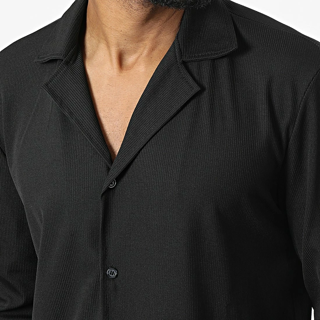 Meilleure vente 🤩 Chemise Manches Longues X16107 Noir de Frilivin 👏 4 Meilleure vente 🤩 Chemise Manches Longues X16107 Noir de Frilivin 👏 – Image 2