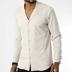 Sortie 🧨 Chemise Manches Longues X16107 Beige de Frilivin 👏 8 Sortie 🧨 Chemise Manches Longues X16107 Beige de Frilivin 👏 -Promos Frilivin Magasin frilivin 340300 X16107 BEIGE 20221007T150052 03