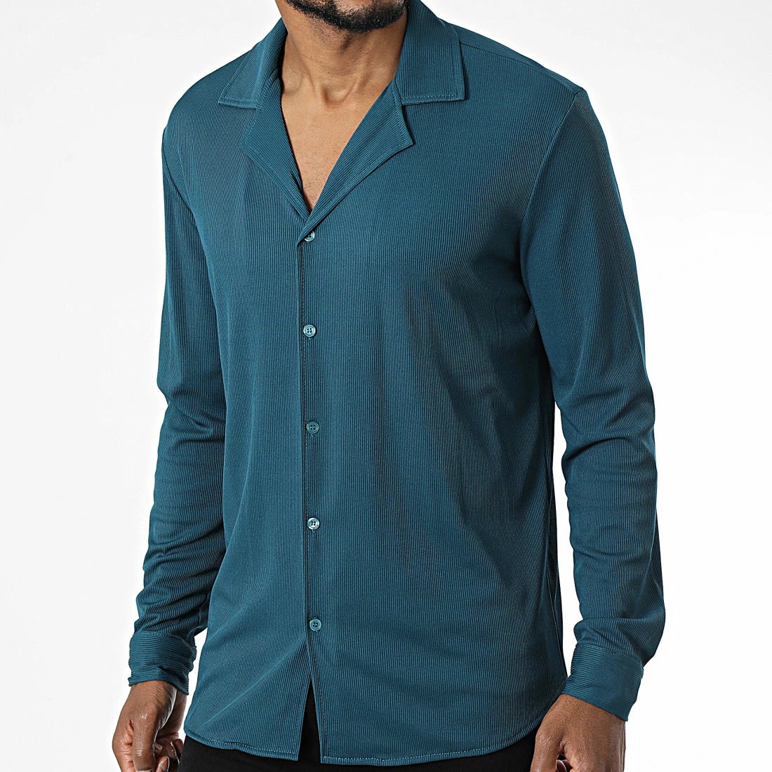 Meilleure affaire ⭐ Chemise Manches Longues X16107 Bleu Pétrole de Frilivin ❤️ 3 Meilleure affaire ⭐ Chemise Manches Longues X16107 Bleu Pétrole de Frilivin ❤️