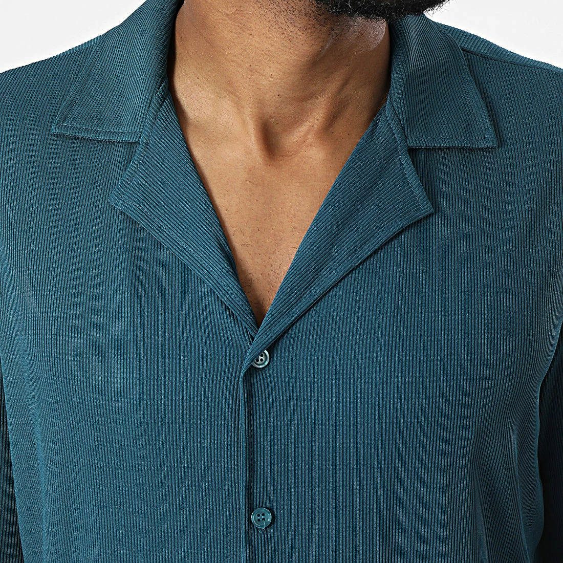 Meilleure affaire ⭐ Chemise Manches Longues X16107 Bleu Pétrole de Frilivin ❤️ 4 Meilleure affaire ⭐ Chemise Manches Longues X16107 Bleu Pétrole de Frilivin ❤️ – Image 2