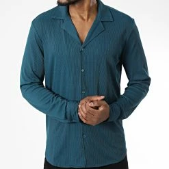 Meilleure affaire ⭐ Chemise Manches Longues X16107 Bleu Pétrole de Frilivin ❤️ 8 Meilleure affaire ⭐ Chemise Manches Longues X16107 Bleu Pétrole de Frilivin ❤️ -Promos Frilivin Magasin frilivin 340302 X16107 GREEN 20221007T150038 03