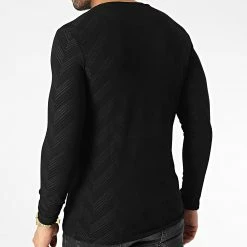 Acheter 🎉 Tee 👚 Shirt Manches Longues D7374 Noir de Frilivin ❤️ -Promos Frilivin Magasin frilivin 344577 D7374 BLACK 20221020T141549 04