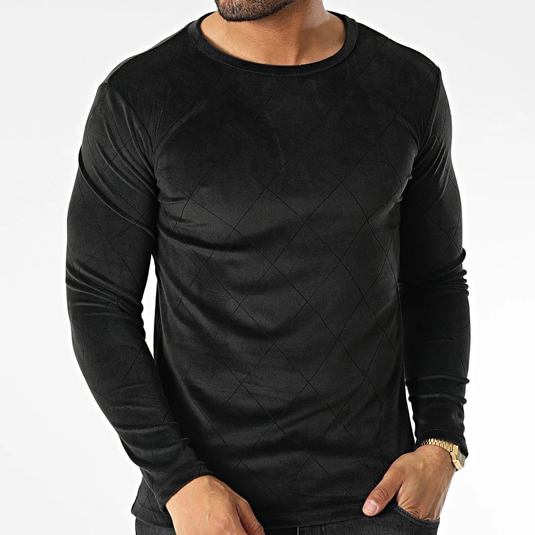 Nouveau 🤩 Tee 👚 Shirt Manches Longues D7536 Noir de Frilivin ⌛ 3 Nouveau 🤩 Tee 👚 Shirt Manches Longues D7536 Noir de Frilivin ⌛