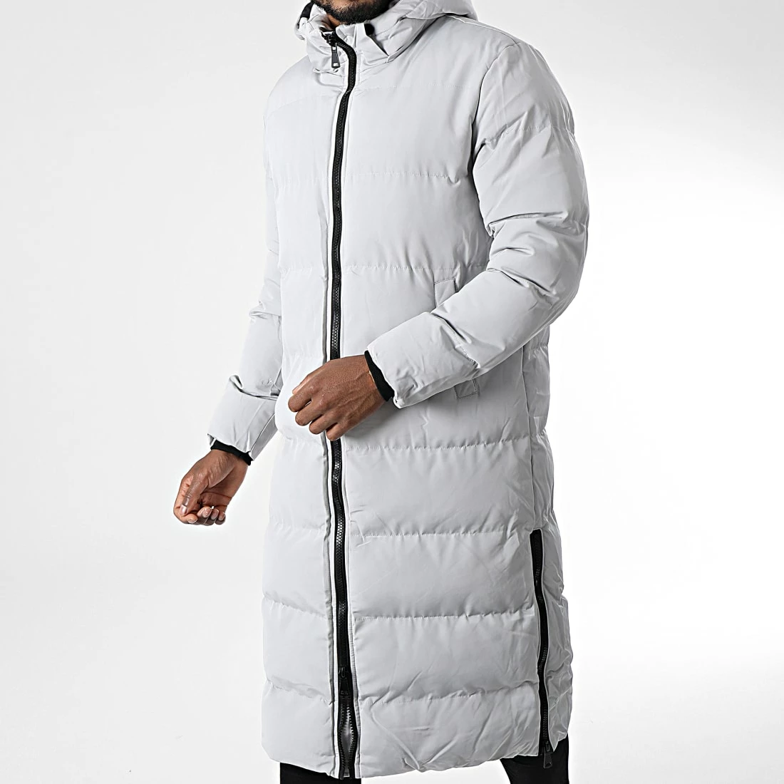 Tout neuf 👍 Doudoune Capuche Longue FD8165 Gris de Frilivin 😉 3 Tout neuf 👍 Doudoune Capuche Longue FD8165 Gris de Frilivin 😉