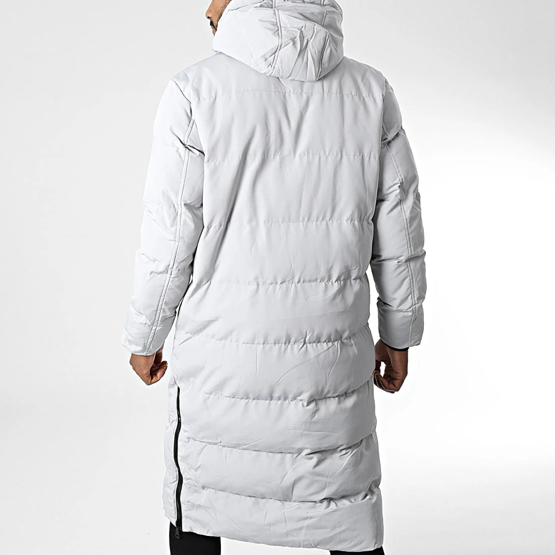 Tout neuf 👍 Doudoune Capuche Longue FD8165 Gris de Frilivin 😉 6 Tout neuf 👍 Doudoune Capuche Longue FD8165 Gris de Frilivin 😉 – Image 4