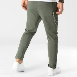 Acheter 🎉 Pantalon Chino X60080 Vert Kaki de Frilivin 👍 -Promos Frilivin Magasin frilivin 344605 X60080 GREEN 20221024T135740 04
