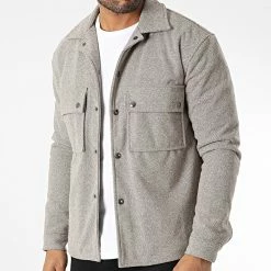 Promo 🎉 Surchemise X16215 Beige Chiné de Frilivin 🎁 -Promos Frilivin Magasin frilivin 344632 X16215 BEIGE 20221020T143812 03