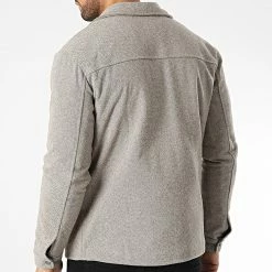 Promo 🎉 Surchemise X16215 Beige Chiné de Frilivin 🎁 -Promos Frilivin Magasin frilivin 344632 X16215 BEIGE 20221020T143813 04