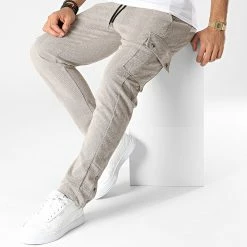 Top 10 💯 Pantalon Cargo X60081 Beige de Frilivin 🤩 -Promos Frilivin Magasin frilivin 344635 X60081 BEIGE 20221024T135602 03