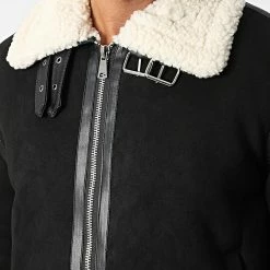 Promo 💯 Veste Col Mouton QQ619 Noir de Frilivin ❤️ 7 Promo 💯 Veste Col Mouton QQ619 Noir de Frilivin ❤️ -Promos Frilivin Magasin frilivin 344646 QQ619 1 20221020T160123 02