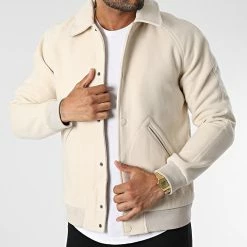 Bon marché ✔️ Veste QQ160T23 Beige de Frilivin 🧨