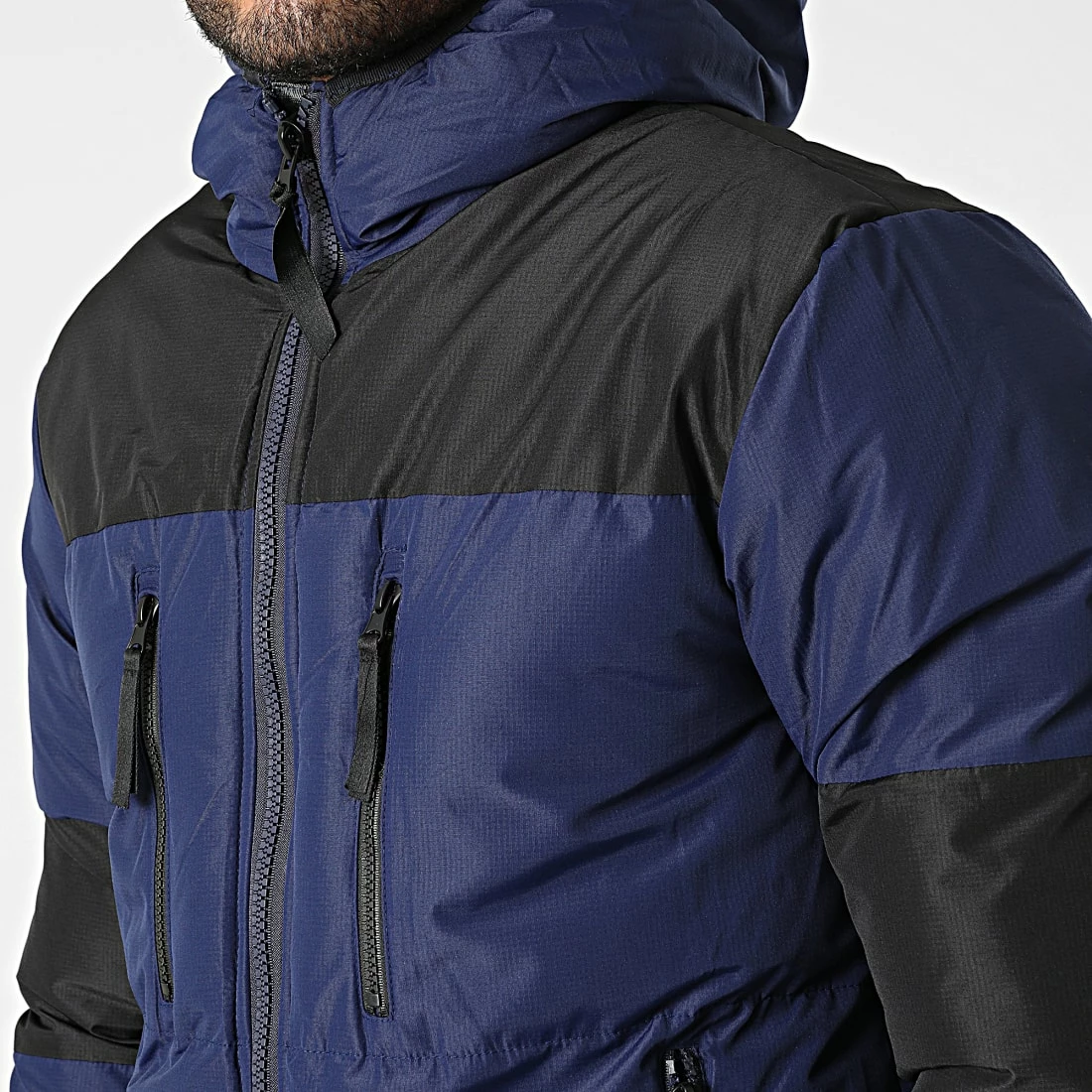 Le moins cher 🛒 Doudoune Capuche FD8153 Bleu Marine de Frilivin 🎉 4 Le moins cher 🛒 Doudoune Capuche FD8153 Bleu Marine de Frilivin 🎉 – Image 2