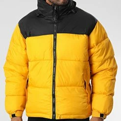 Nouveau ❤️ Doudoune Capuche JK2020 Jaune de Frilivin 🛒