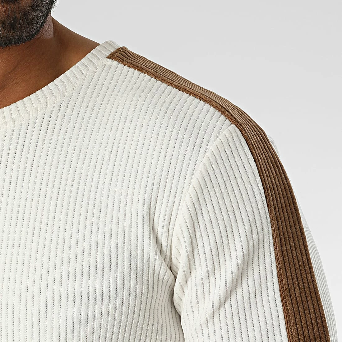 Meilleure affaire ✨ Tee 👕 Shirt Manches Longues D7534 Blanc Camel de Frilivin 😍 4 Meilleure affaire ✨ Tee 👕 Shirt Manches Longues D7534 Blanc Camel de Frilivin 😍 – Image 2