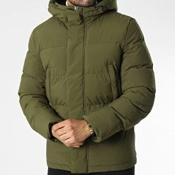 Promo 🎁 Doudoune Capuche AB6651 Vert Kaki de Frilivin 🥰 -Promos Frilivin Magasin frilivin 344711 AB6651 2 20221024T161155 03