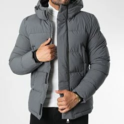 Top 10 😉 Doudoune Capuche AB6651 Gris de Frilivin ⌛