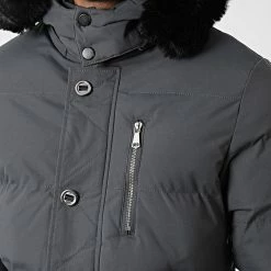 Grosses soldes 🤩 Parka Capuche Fourrure FD832 Gris de Frilivin 👍 -Promos Frilivin Magasin frilivin 344719 FD832 4 20221025T153334 02