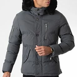 Grosses soldes 🤩 Parka Capuche Fourrure FD832 Gris de Frilivin 👍 -Promos Frilivin Magasin frilivin 344719 FD832 4 20221025T153336 03