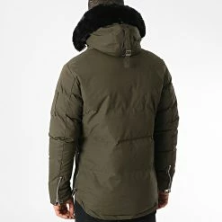 Vente flash 🧨 Parka Capuche Fourrure FD832 Vert Kaki de Frilivin 🎉 -Promos Frilivin Magasin frilivin 344723 FD832 2 FOUR BLACK 20221024T145855 04
