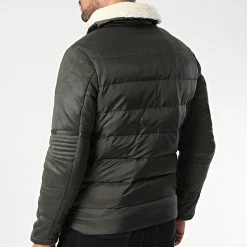 Meilleur prix 👍 Doudoune Col Mouton AB6655 Gris Anthracite de Frilivin 👏 -Promos Frilivin Magasin frilivin 344724 AB6655 2 20221024T160613 04