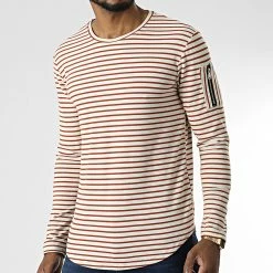 Nouveau ⌛ Tee 👚 Shirt Manches Longues X16318 Beige de Frilivin ❤️ -Promos Frilivin Magasin frilivin 344748 X16318 RED 20221031T141123 03