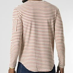 Nouveau ⌛ Tee 👚 Shirt Manches Longues X16318 Beige de Frilivin ❤️ -Promos Frilivin Magasin frilivin 344748 X16318 RED 20221031T141124 04