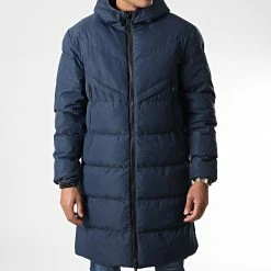 Remise 🔥 Doudoune Capuche Longue FD8161 Bleu Marine de Frilivin ⌛ -Promos Frilivin Magasin frilivin 344755 FD8161 3 20221025T151016 03