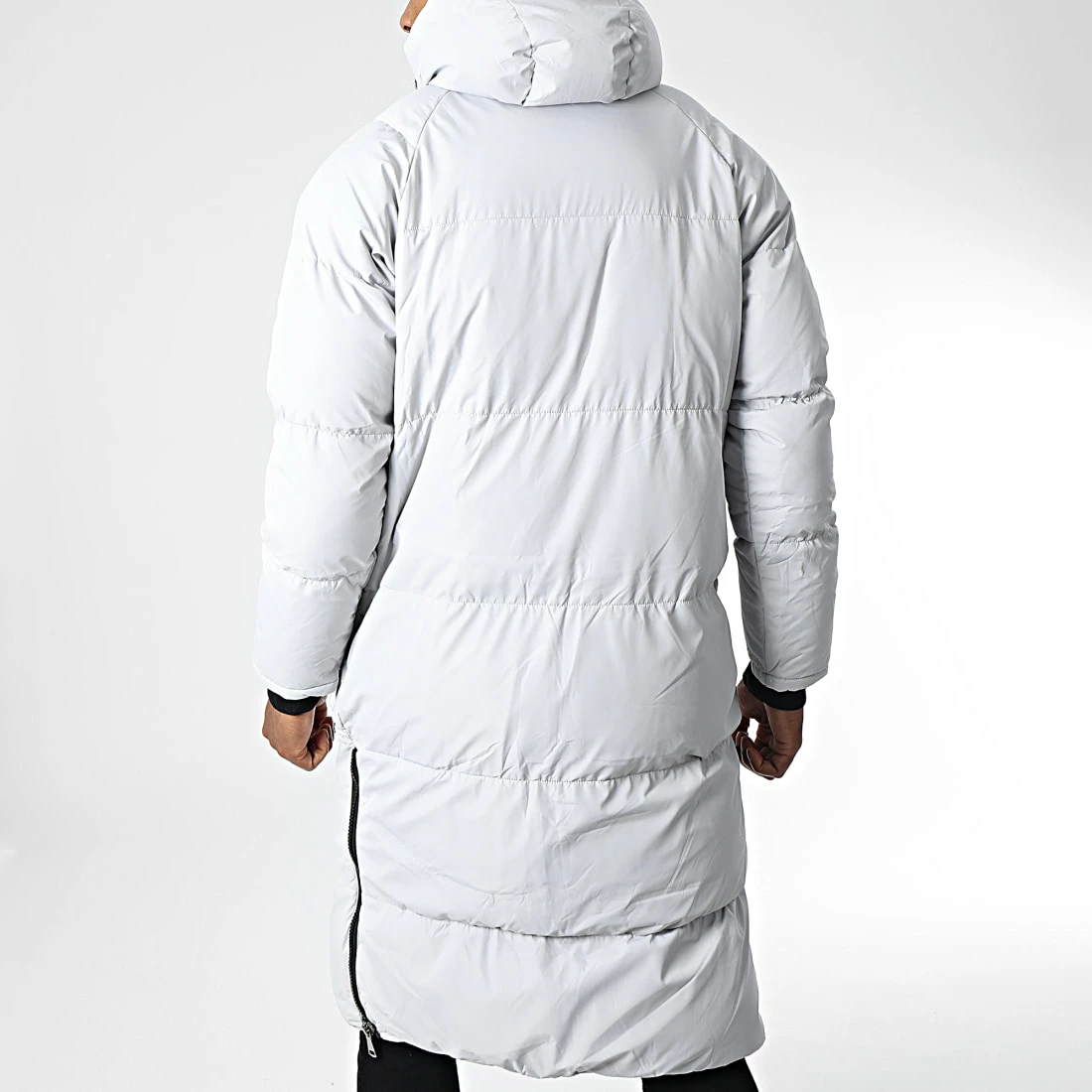 Nouveau 🌟 Doudoune Capuche Longue FD8156 Gris de Frilivin ⭐ 6 Nouveau 🌟 Doudoune Capuche Longue FD8156 Gris de Frilivin ⭐ – Image 4