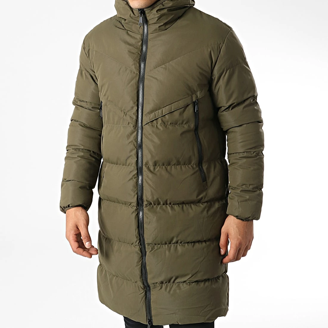 Grosses soldes ⭐ Doudoune Capuche Longue FD8161 Vert Kaki de Frilivin 🧨 5 Grosses soldes ⭐ Doudoune Capuche Longue FD8161 Vert Kaki de Frilivin 🧨 – Image 3