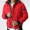 Meilleur prix 🔥 Veste Bomber Capuche Fourrure FD876 Rouge de Frilivin ✔️ -Promos Frilivin Magasin frilivin 344806 FD876 33 20221025T153254 01