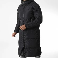 Nouveau 👏 Doudoune Capuche Longue FD8156 Noir de Frilivin ❤️