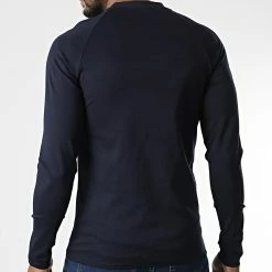 Acheter ⭐ Tee 👚 Shirt Manches Longues Col Zippé 5815 Bleu Marine de Frilivin 👍 -Promos Frilivin Magasin frilivin 344810 5815 NAVY 20221031T141043 04