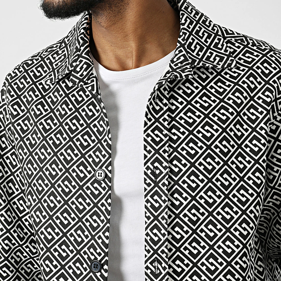 Sortie 👏 Surchemise 22197 Noir de Frilivin 😍 4 Sortie 👏 Surchemise 22197 Noir de Frilivin 😍 – Image 2