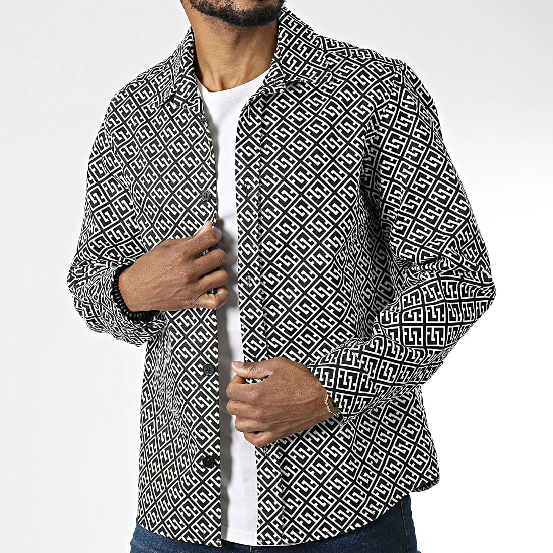 Sortie 👏 Surchemise 22197 Noir de Frilivin 😍 5 Sortie 👏 Surchemise 22197 Noir de Frilivin 😍 – Image 3