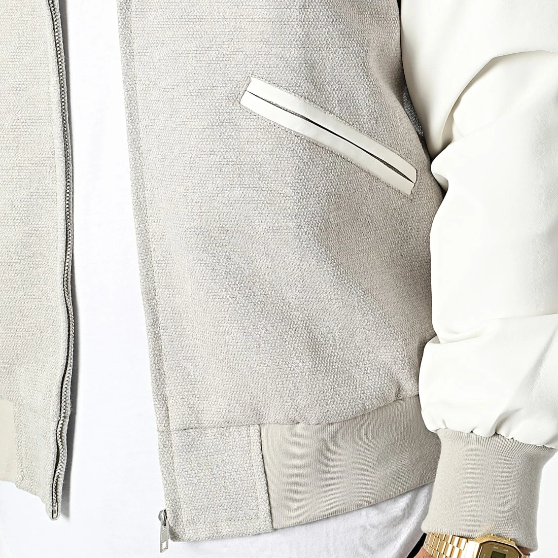 Nouveau 🛒 Veste Zippée BM1687 Beige de Frilivin ✔️ 4 Nouveau 🛒 Veste Zippée BM1687 Beige de Frilivin ✔️ – Image 2