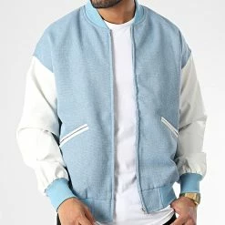 Nouveau 🌟 Veste Zippée BM1687 Bleu de Frilivin 🥰